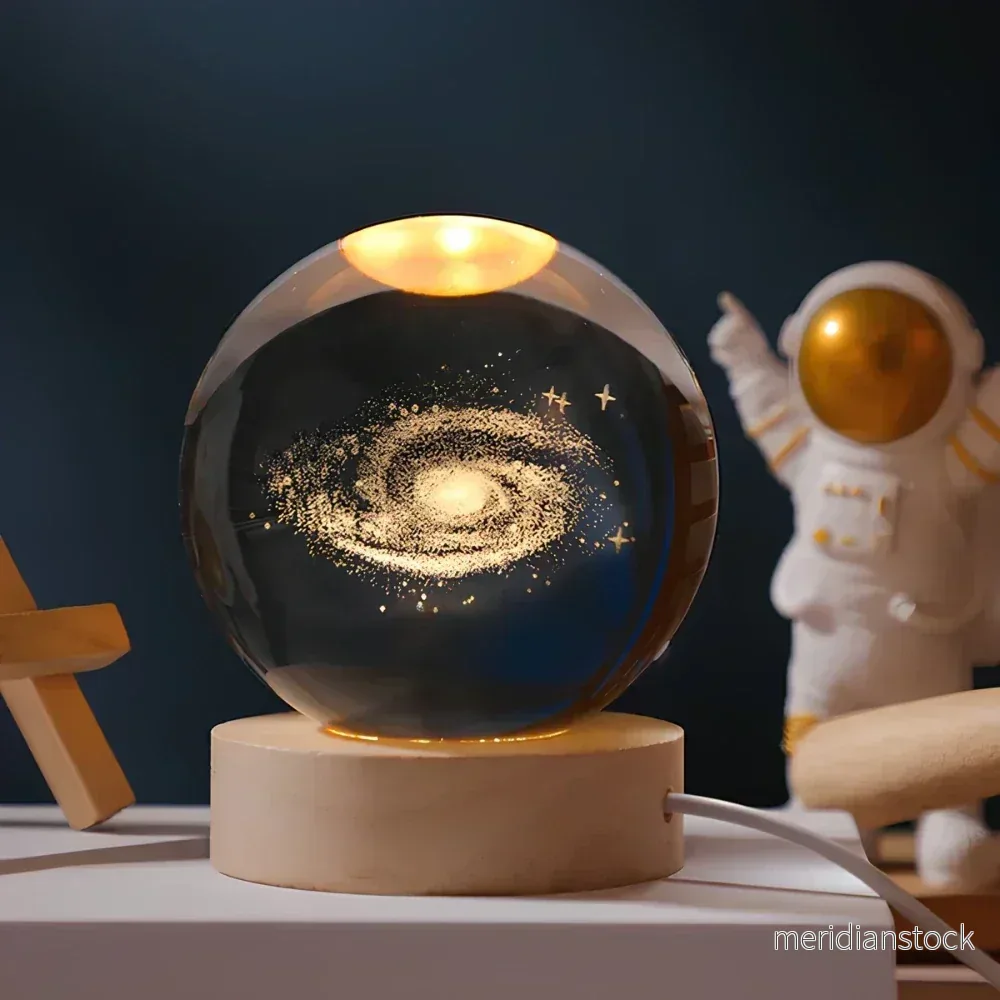 3D-graverad kristallkula - Celestia - Bild 2
