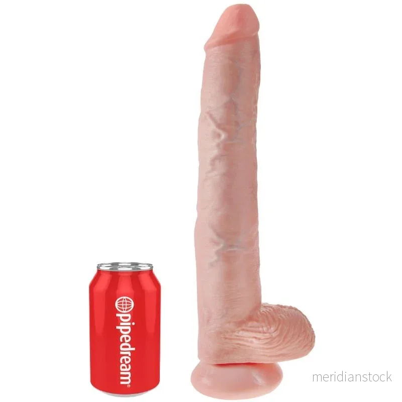 KING COCK - DILDO WITH BALLS 35.6 CM FLESH