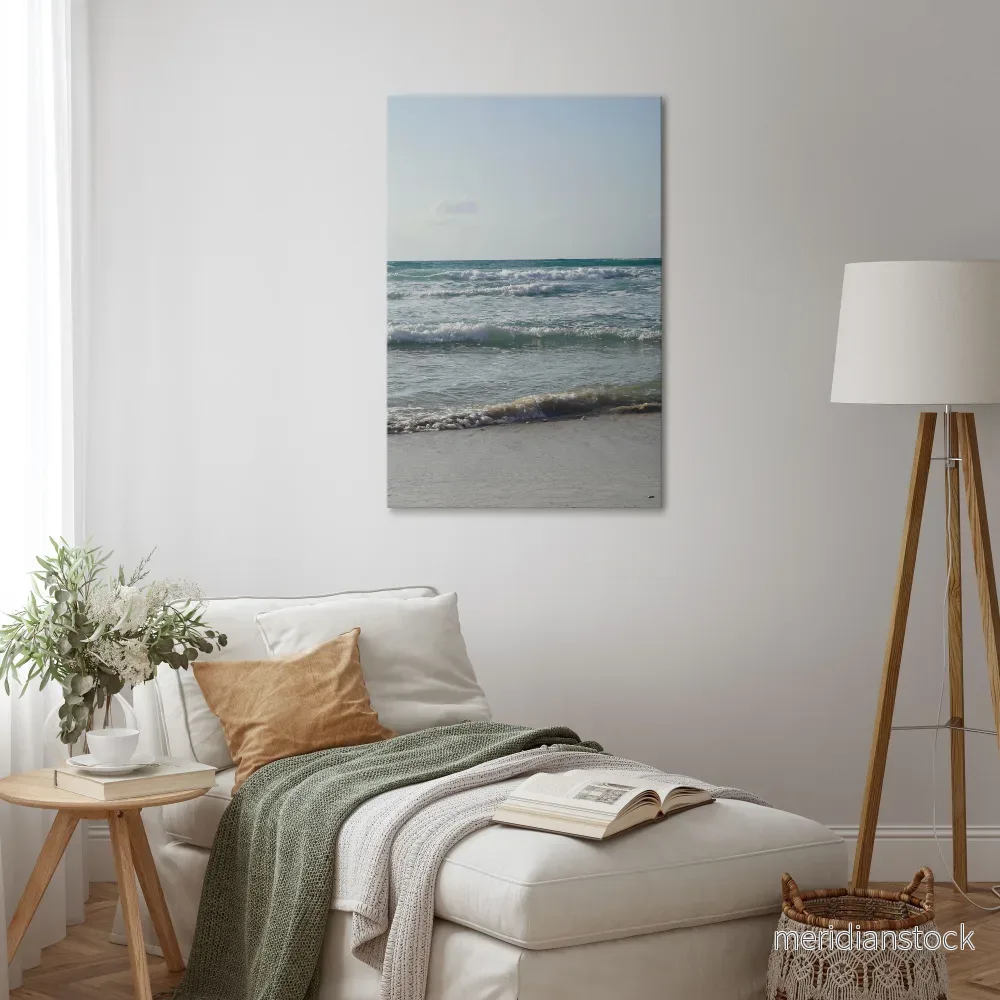 WAVES OF TRANQUILITY Vertical Canvas Print