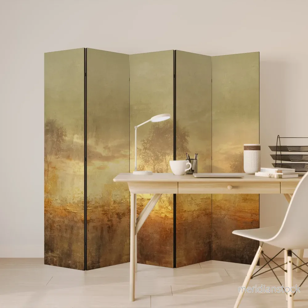 AMBER DREAMSCAPE Dekorativ rumsavdelare – 5 paneler - Bild 3