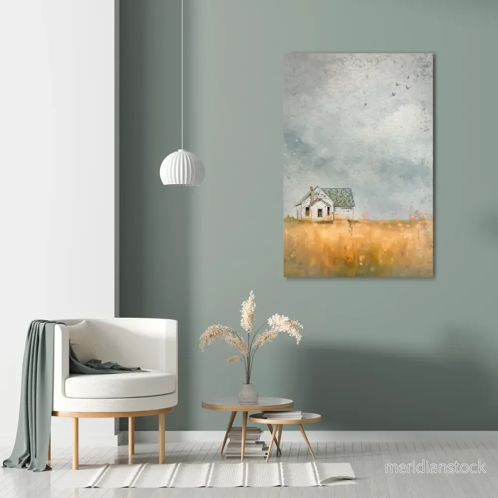 FIELDS OF FADING LIGHT Vertical Canvas Print
