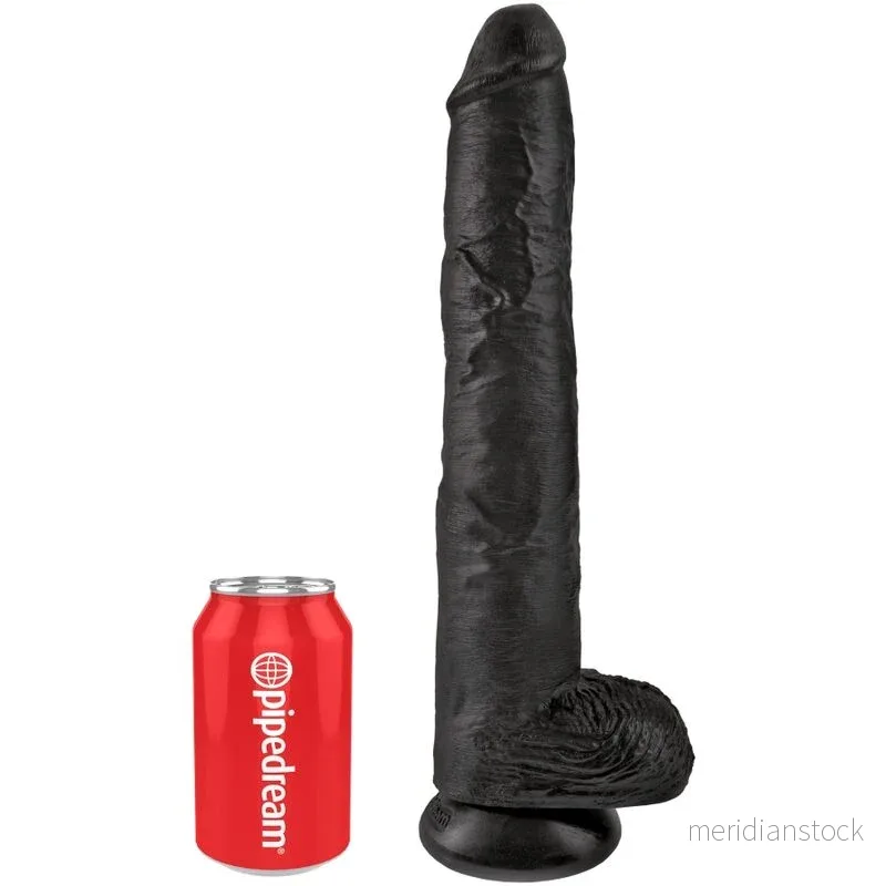KING COCK - REALISTIC PENIS WITH BALLS 30.5 CM BLACK