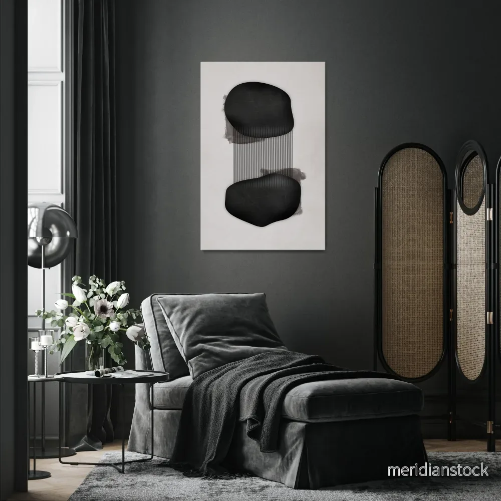 BLACK OVERTURE Vertical Canvas Print - Bild 2