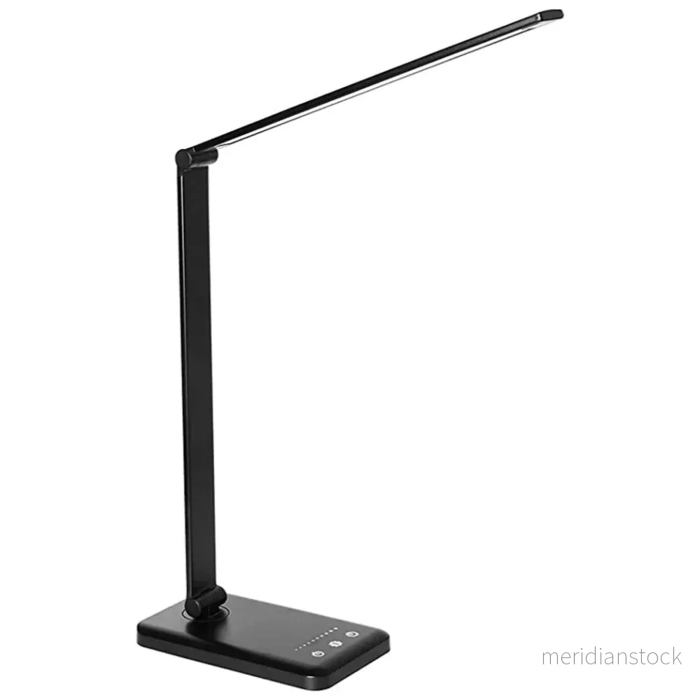 Modern justerbar LED-skrivbordslampa med USB-laddningsport - BrightEase - Bild 3