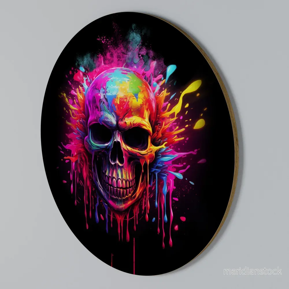 SKULL QUEST Rund väggdekor SKULL QUEST Rund väggdekor