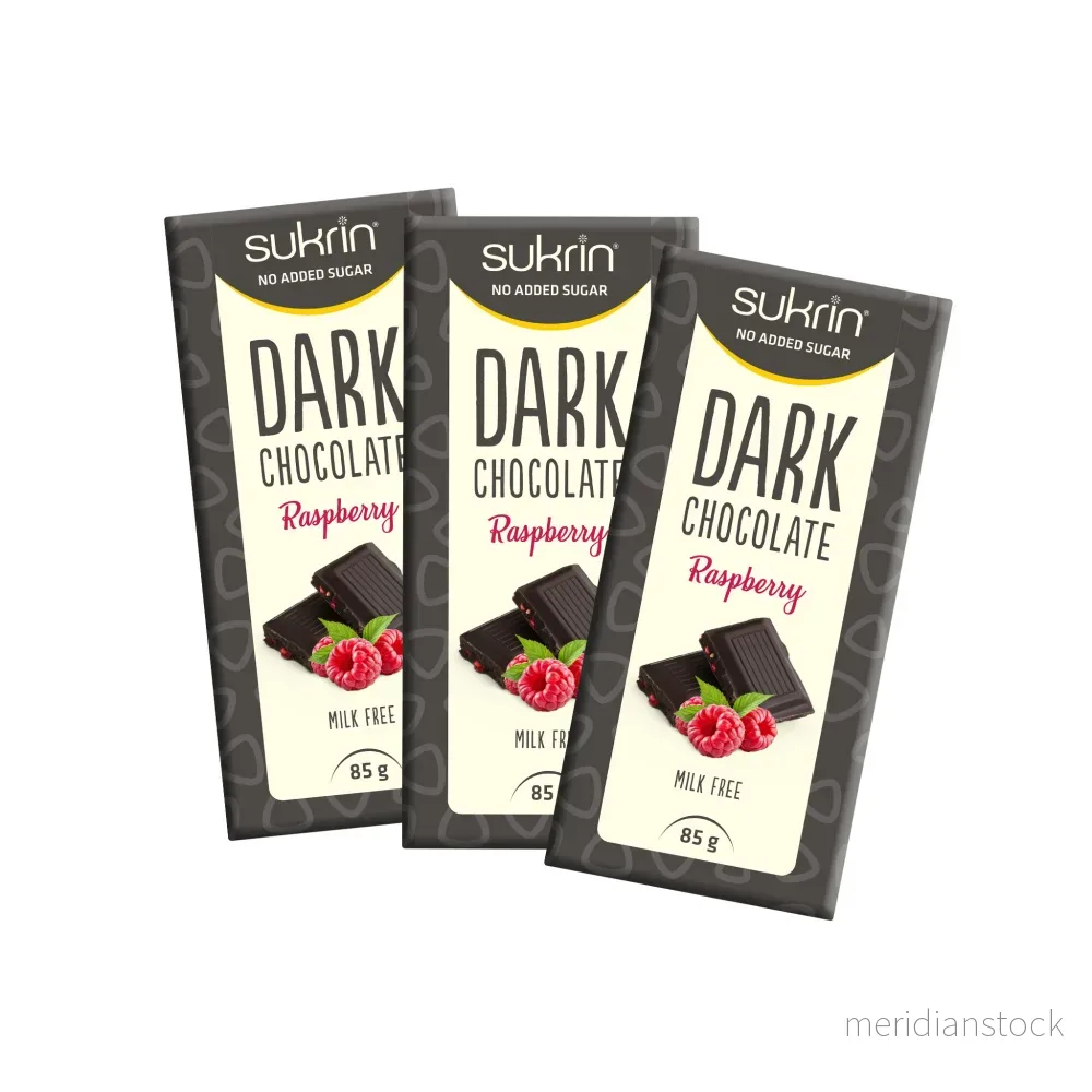 Sockerfri Mörk Choklad SUKRIN Hallon 3-pack Sockerfri Mörk Choklad SUKRIN Hallon 3-pack
