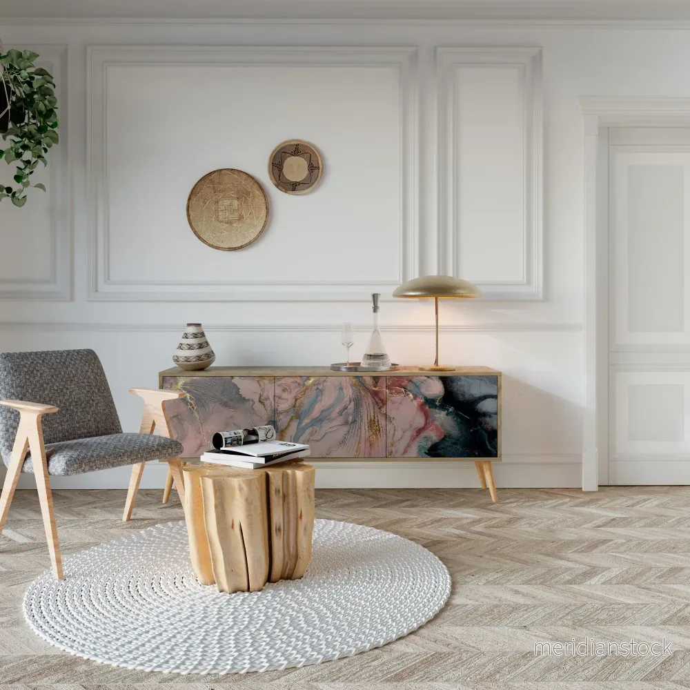 GILDED SWIRLS TV-bänk med 3 dörrar - Bild 3