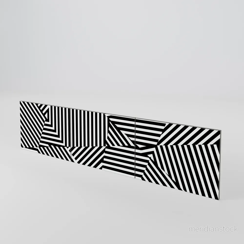 ILLUSIONARY LATTICE Luckset med 3 dörrar till TV-bänk - Bild 3