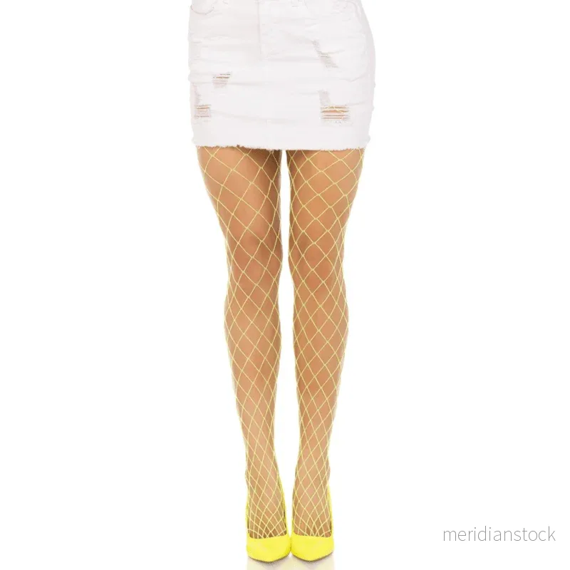 LEG AVENUE - DIAMOND FISHNNET PANTYHOSE PINK - Bild 3