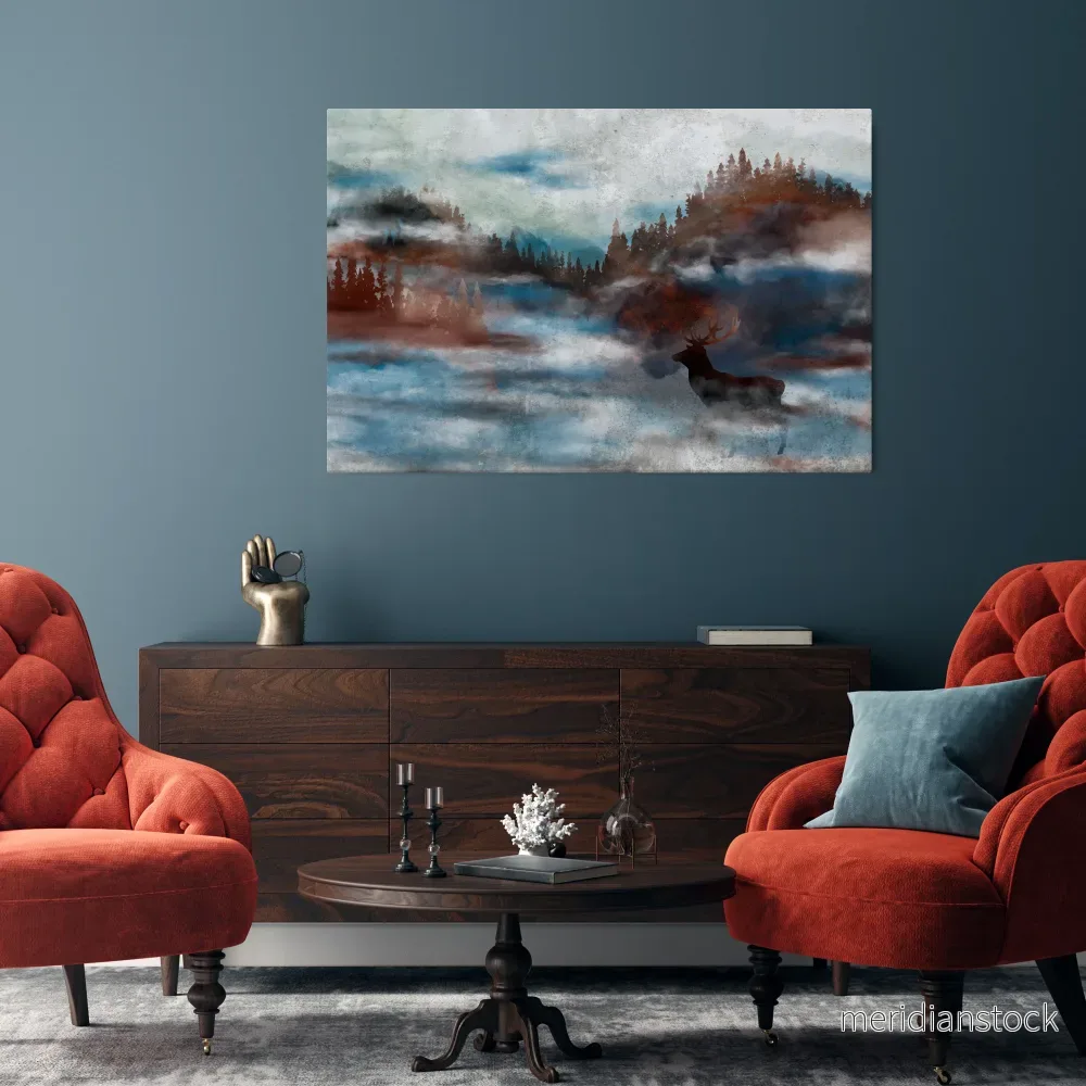 HARMONY IN HAZE Horizontal Canvas Print