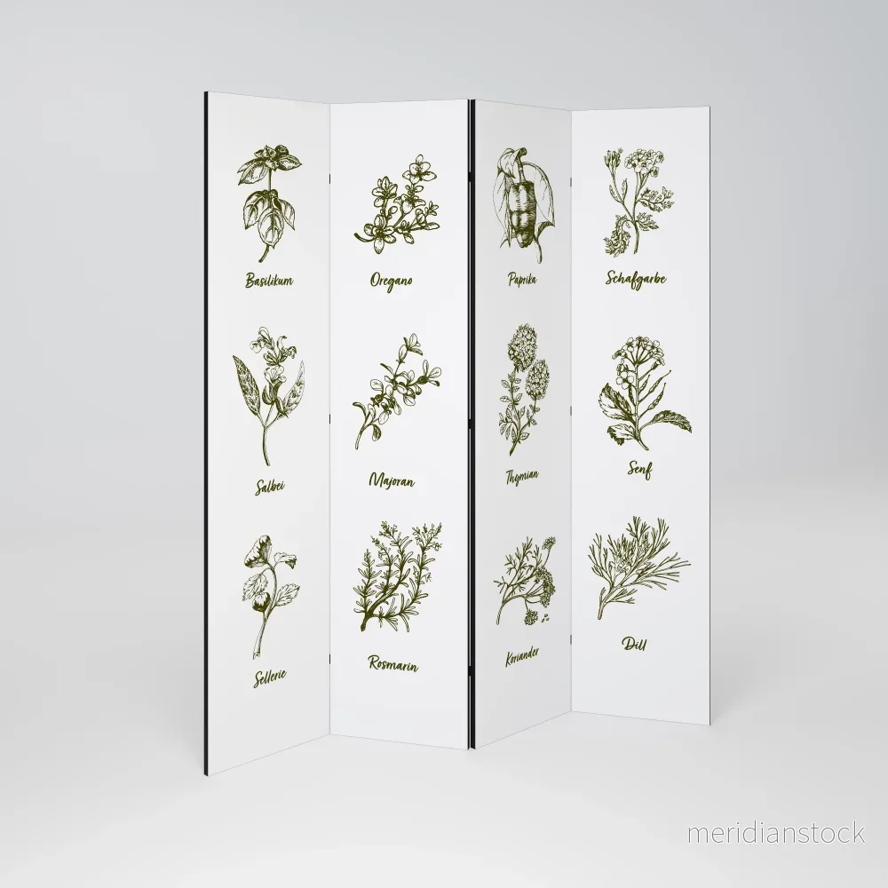 HERBAL FINESSE - DE Rumsavdelare 4 paneler
