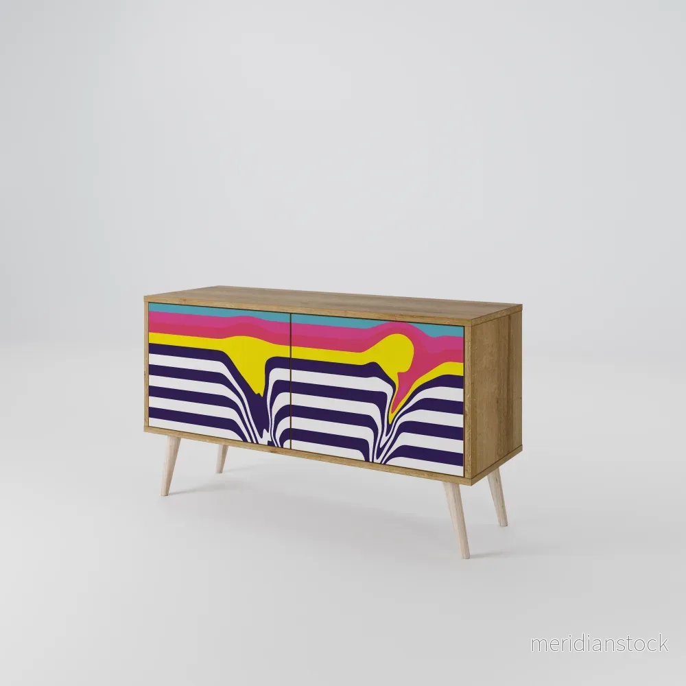 COLORFUL DIVERSION Kompakt TV-bänk med 2 dörrar COLORFUL DIVERSION Kompakt TV-bänk med 2 dörrar