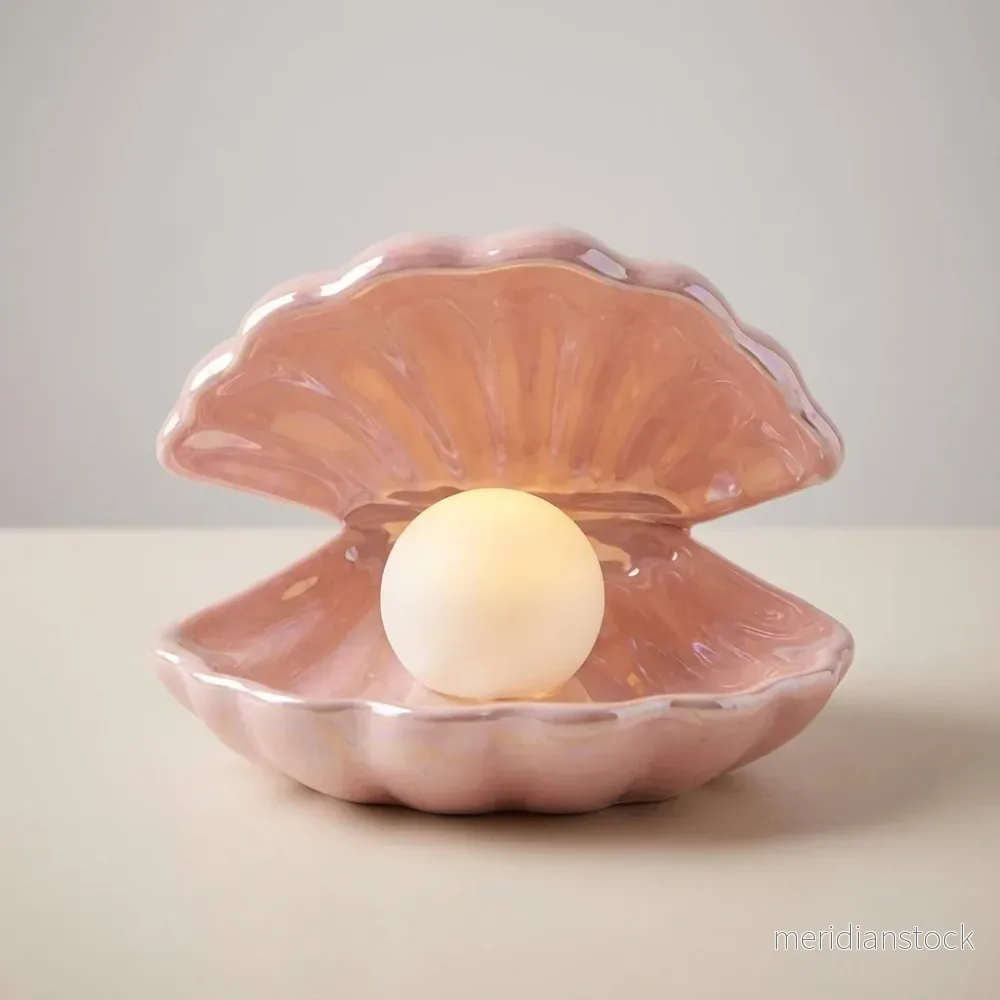 Dekorativ bordslampa i snäckform – Shellune - Bild 2
