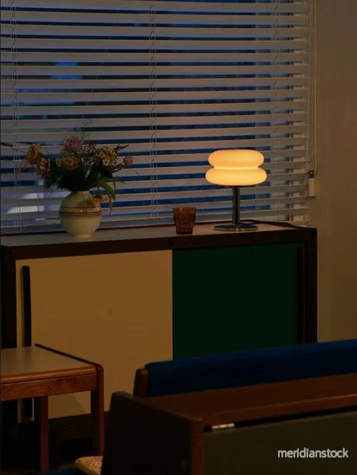Designer-glas-bordbelysning – stämningsfull LED-lampa för sovrum och arbetsrum - Bild 3