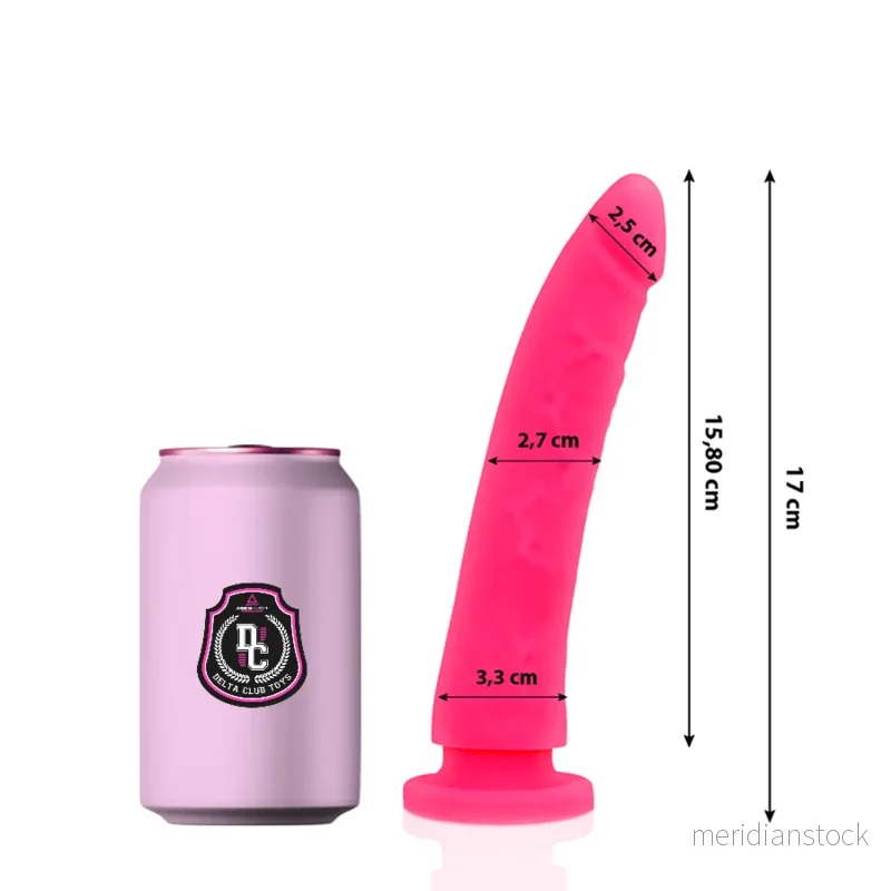 DELTA CLUB - TOYS PINK DILDO MEDICAL SILICONE 17 CM -O- 3 CM - Bild 2