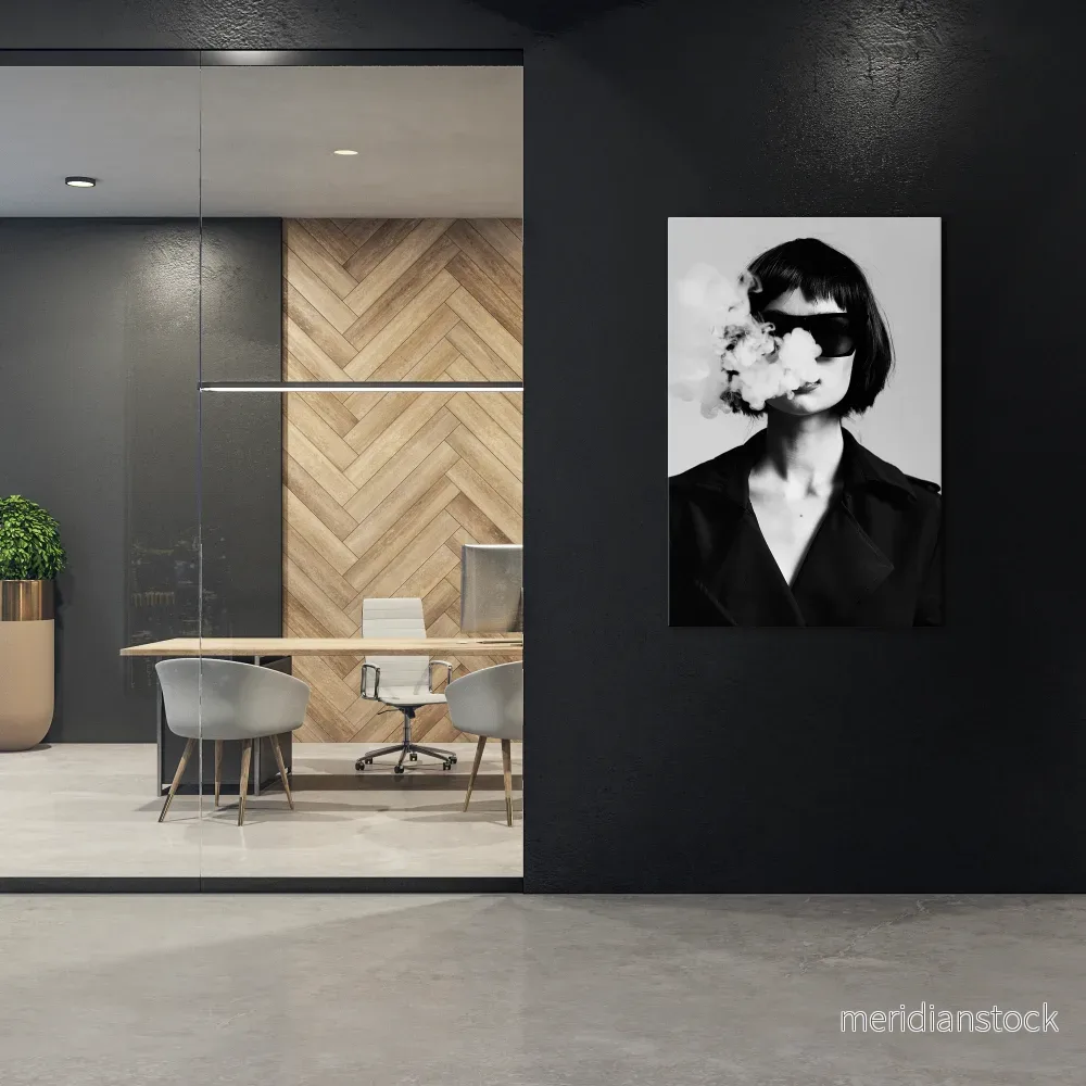 SMOKY BELLE Vertical Canvas Print