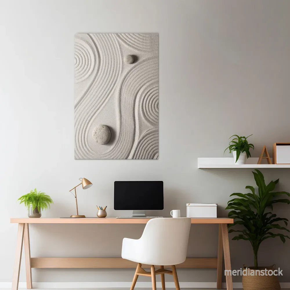 SANDSWIRL SERENITY Vertical Canvas Print - Bild 2