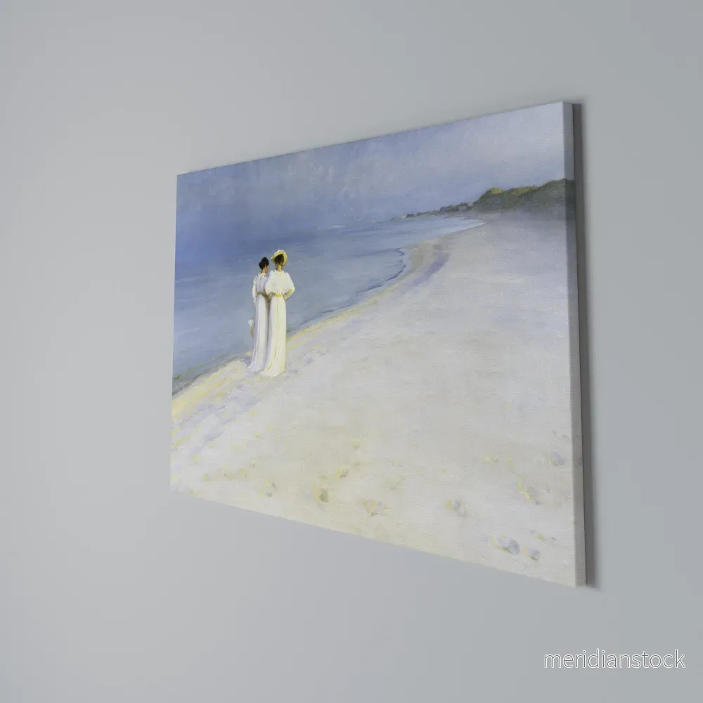 SUMMER EVENING ON SKAGEN'S BEACH Horizontal Canvas Print - Bild 3