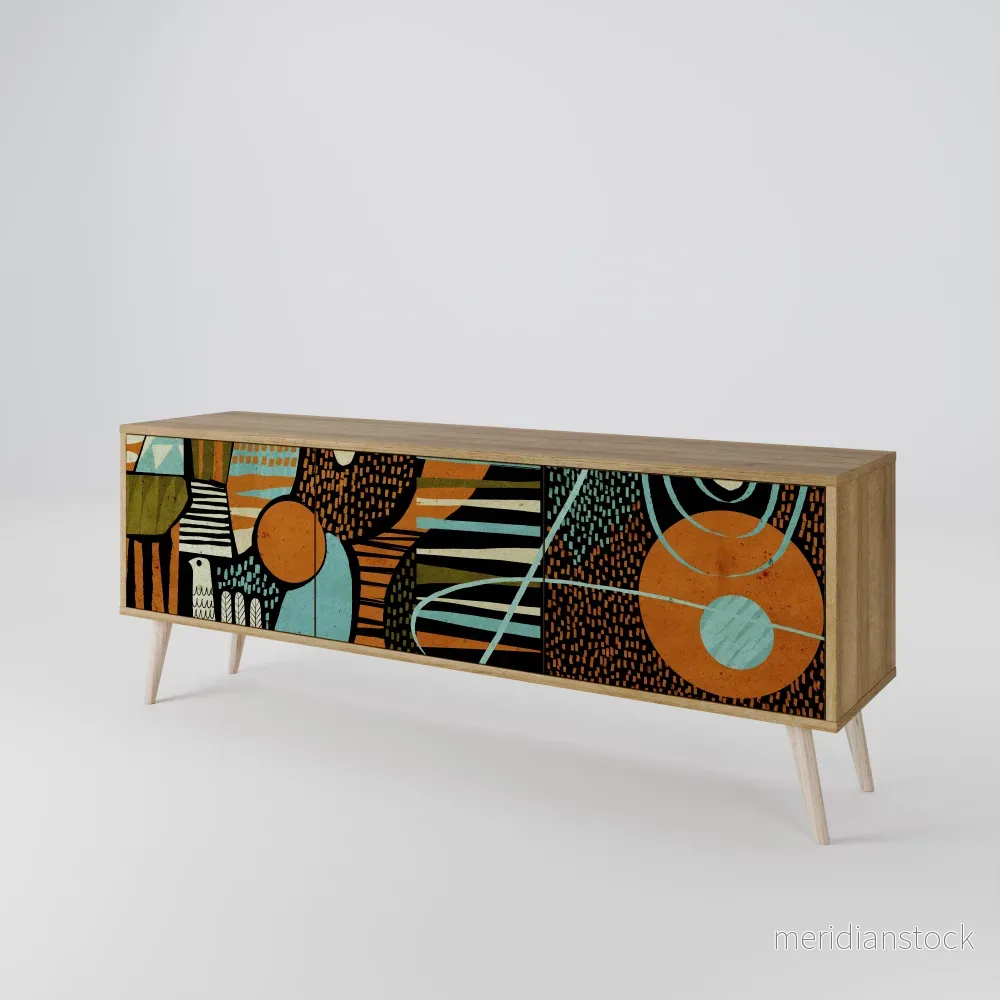 GEODE GLIMMER TV-bänk med 3 dörrar GEODE GLIMMER TV-bänk med 3 dörrar