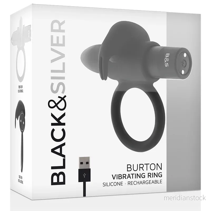 BLACK&SILVER - BURTON RING 10 VIBRATION MODES BLACK - Bild 3