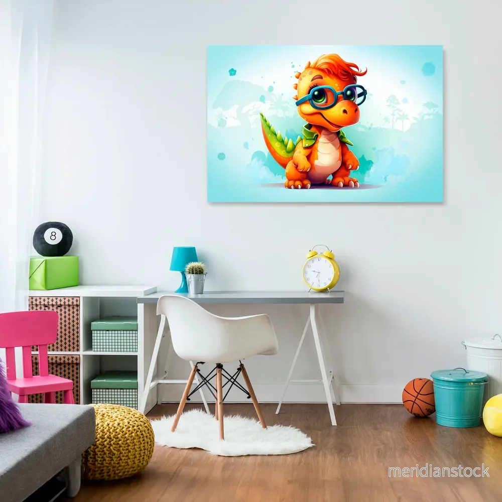 KIDDOSAURUS REX Horizontal Canvas Print - Bild 2