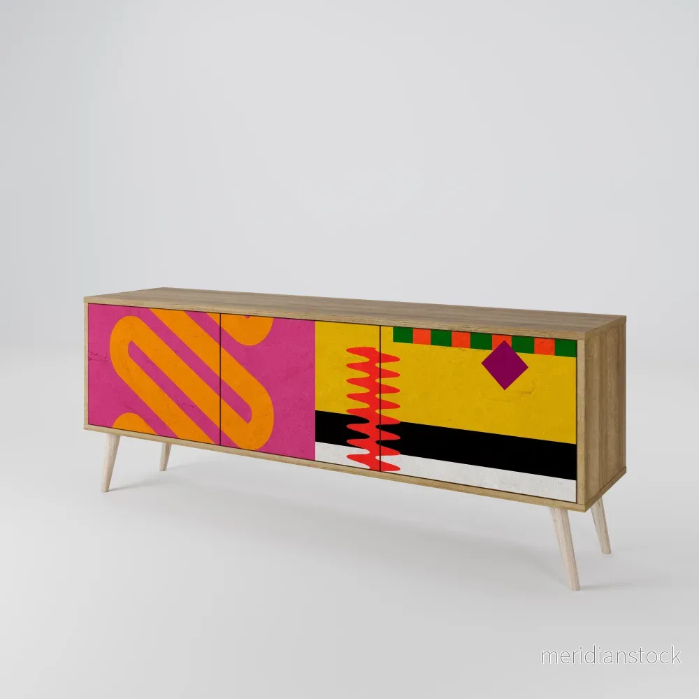 VIVID ART TV-bänk med 3 dörrar VIVID ART TV-bänk med 3 dörrar