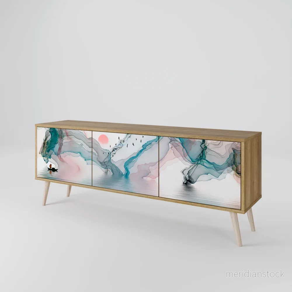 VELVET CROSSING TV-bänk med 3 dörrar