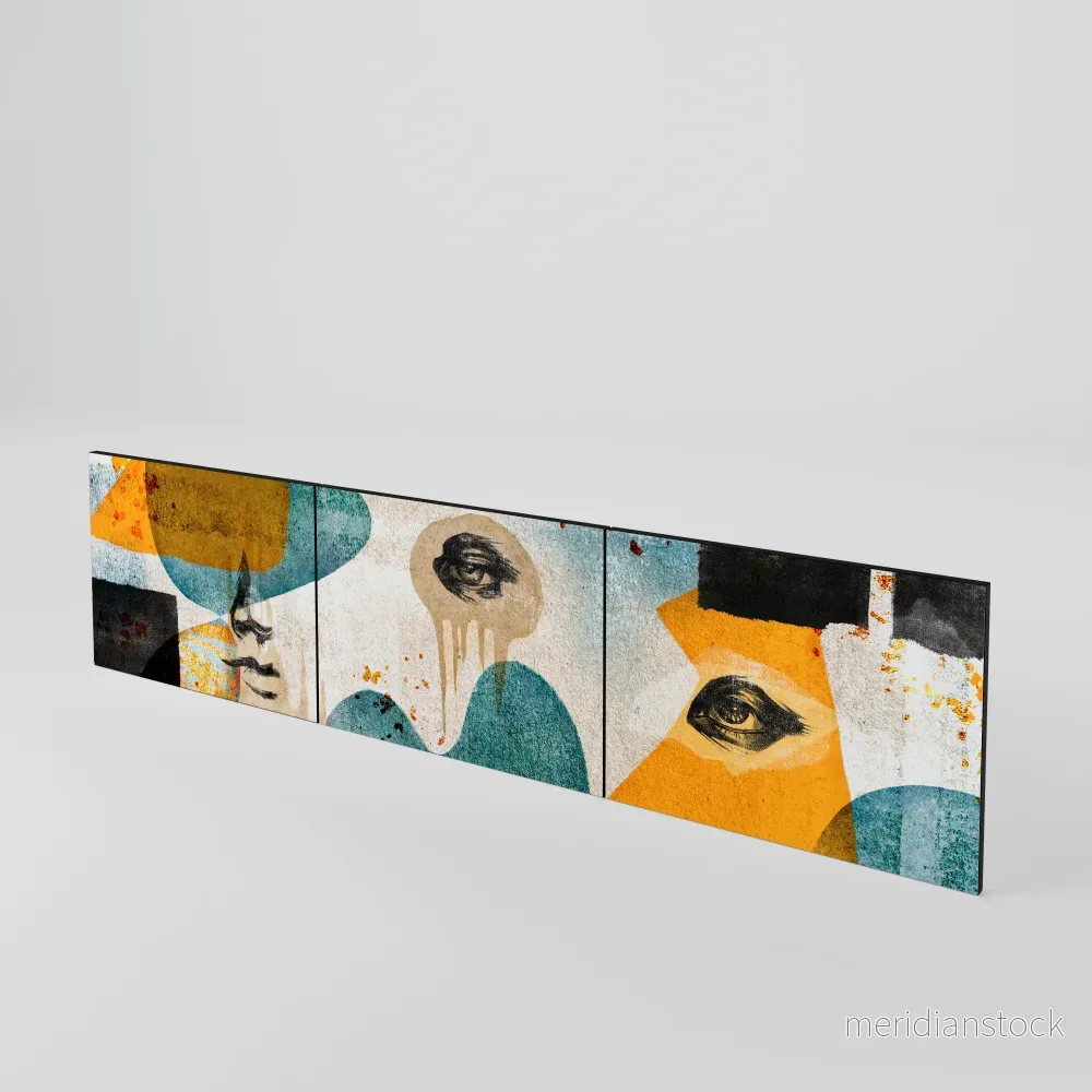 ABSTRACT FACES Luckset med 3 dörrar till TV-bänk - Bild 2