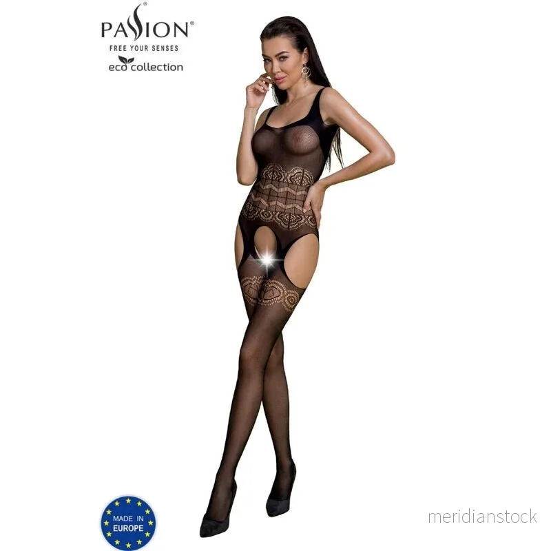 PASSION - ECO COLLECTION BODYSTOCKING ECO BS005 BLACK