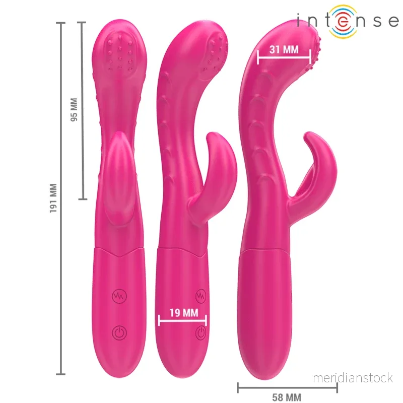 INTENSE - AMARA VIBRATOR WITH STIMULATING TONGUE 10 VIBRATIONS PINK - Bild 2