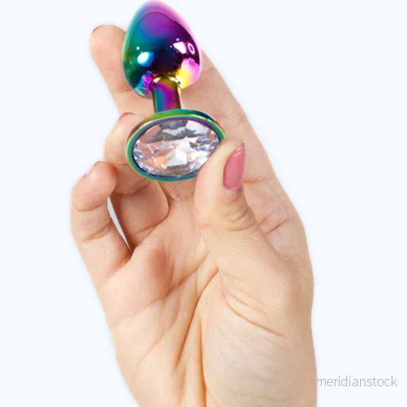 SECRETPLAY - METAL BUTT PLUG RAINBOW SMALL SIZE 7 CM - Bild 2