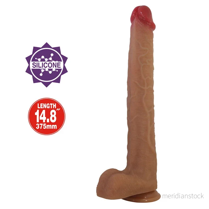 PRETTY LOVE - TERIN PLUS REALISTIC SILICONE DILDO WITH SUCTION CUP 37.6 CM Ø 5.5 CM - Bild 2