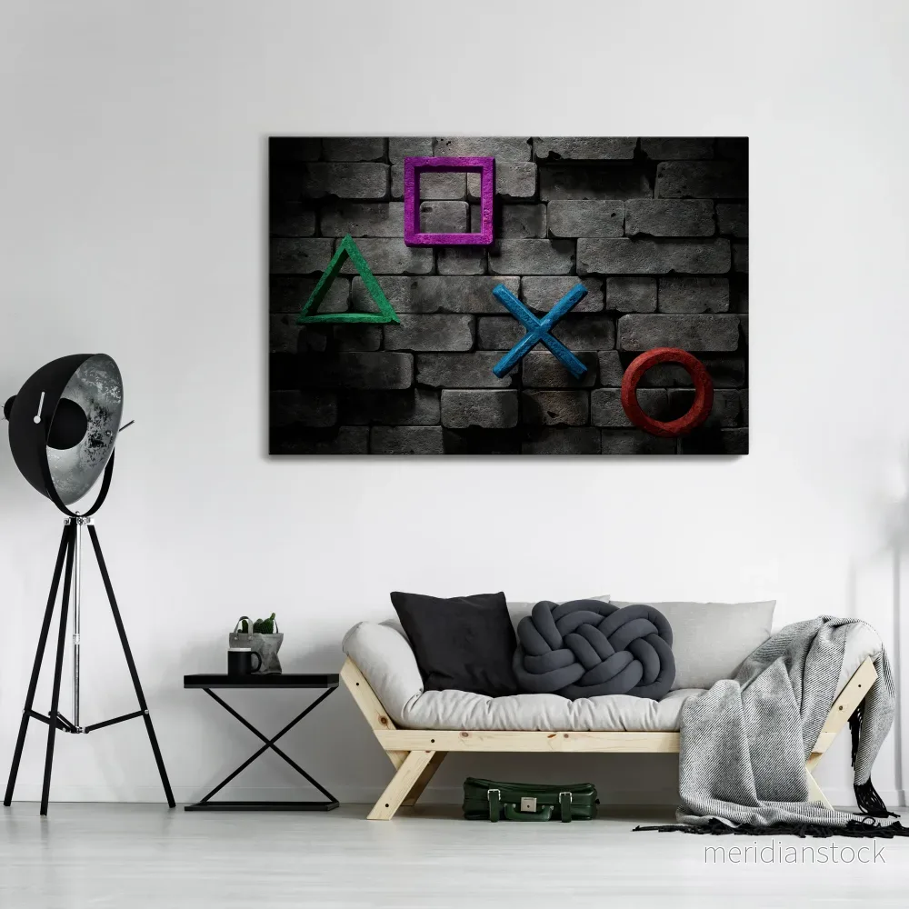 UNDERGOUND CONSOLE ICONS Horizontal Canvas Print