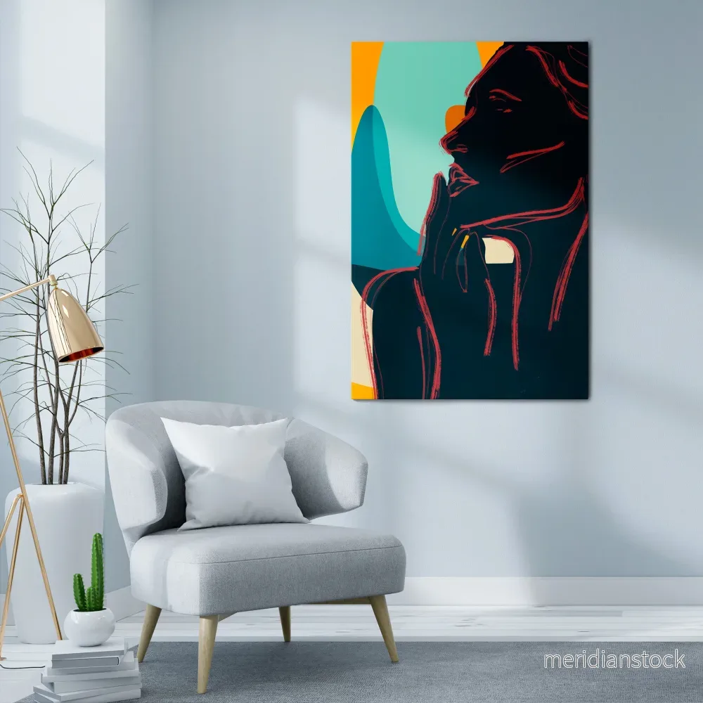 SILHOUETTE SONATA Vertical Canvas Print - Bild 2