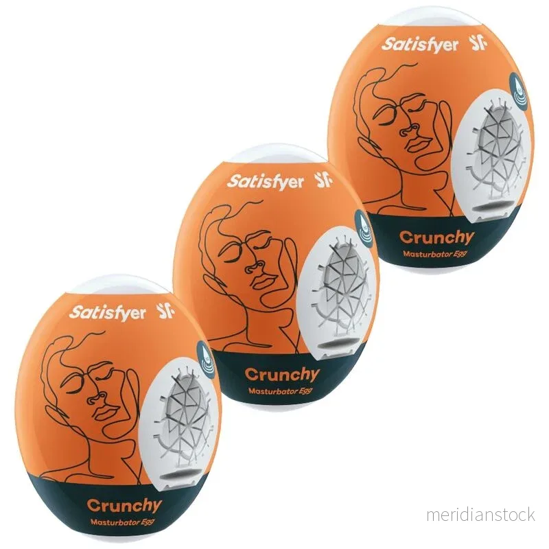 SATISFYER - 3 MASTURBATOR EGGS CRUNCHY - Bild 2