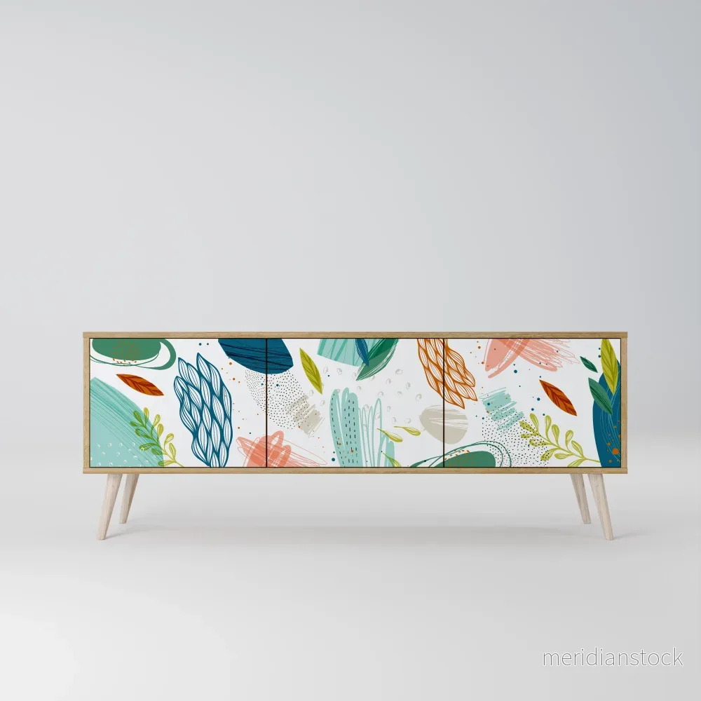 BOTANICAL HURRICANE TV-bänk med 3 dörrar - Bild 2