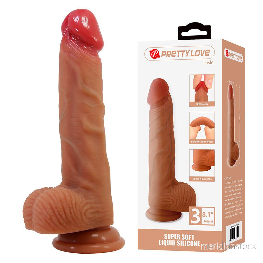 PRETTY LOVE - LISLE REALISTIC DILDO WITH SUCTION CUP 20.6 CM -Ø- 4.2 CM - Bild 2