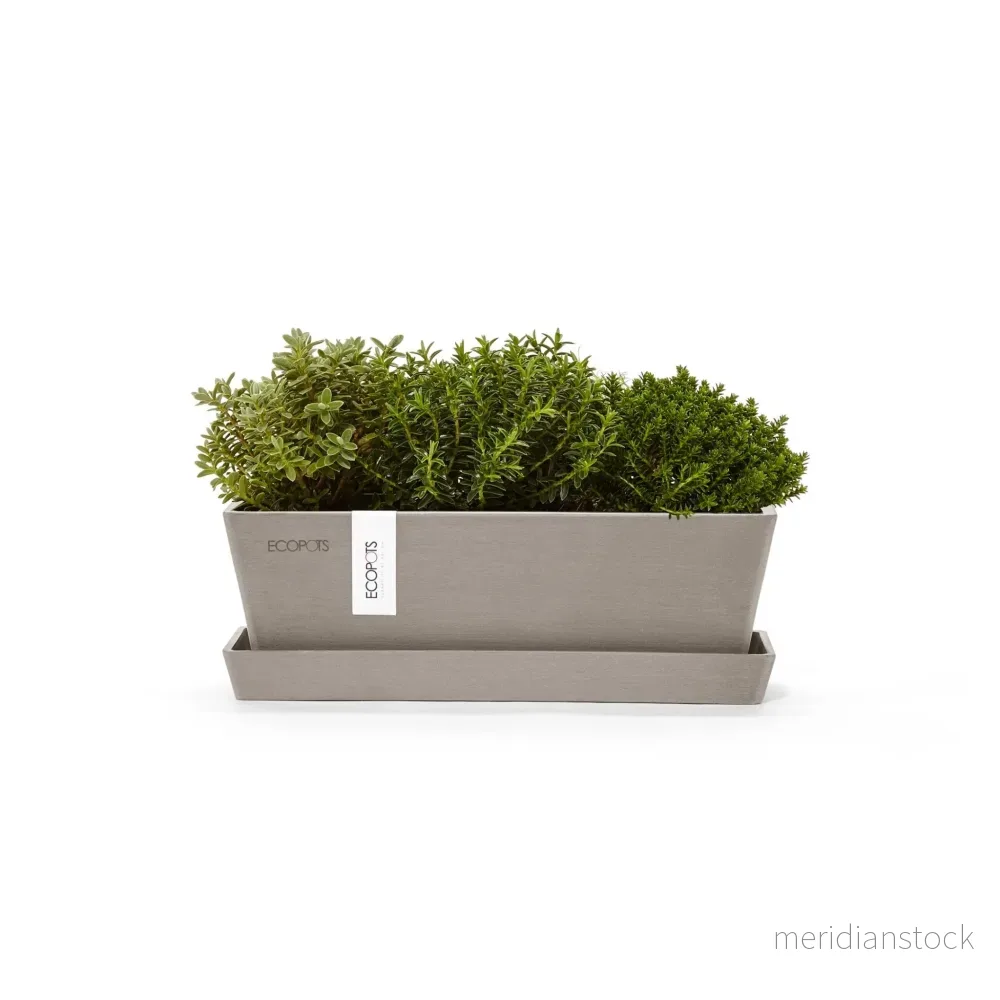 Kruka Bruge 25cm + krukfat taupe