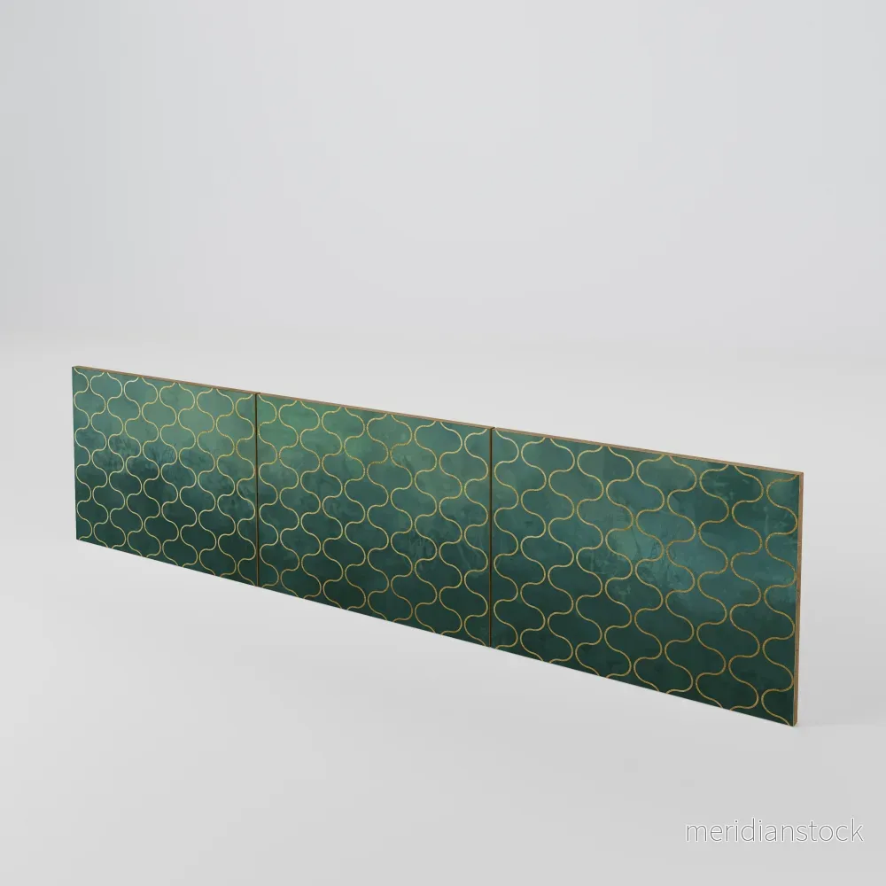 TESSELATED GREENERY Luckset med 3 dörrar till TV-bänk TESSELATED GREENERY Luckset med 3 dörrar till TV-bänk