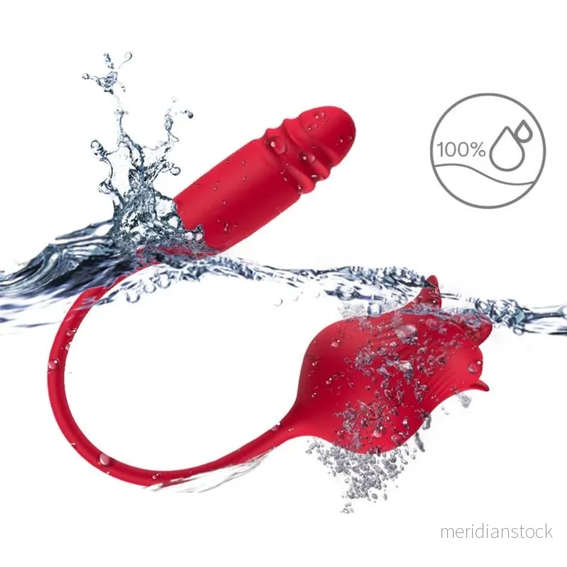ARMONY - ROSELIP LICKING VIBRATING CLIT & VIBRATOR RED - Bild 3