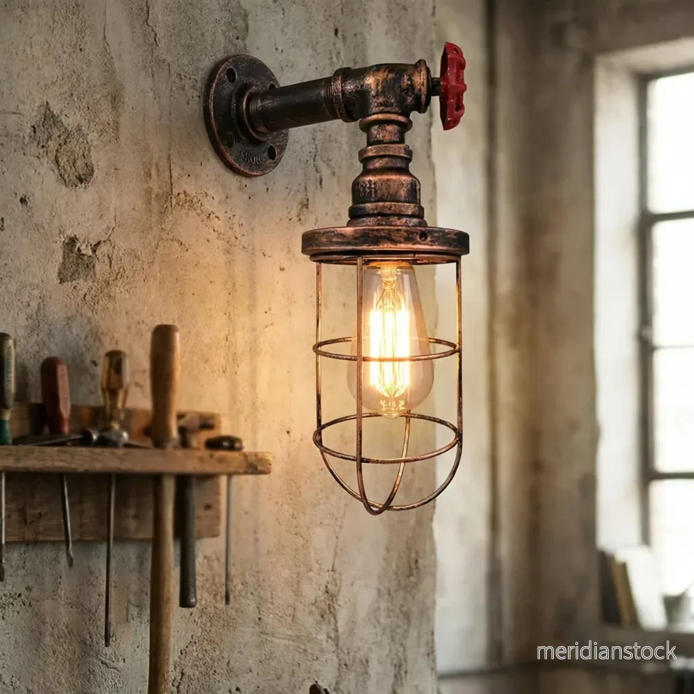 Vägglampa i industristil – Aurelume Vägglampa i industristil – Aurelume