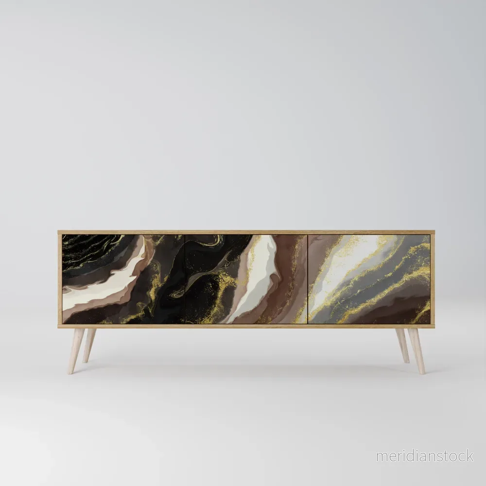 GOLD DUST TV-bänk med 3 dörrar - Bild 2