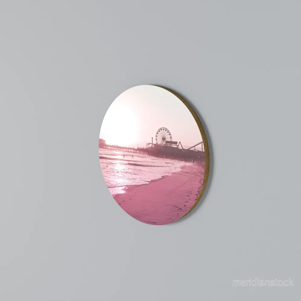 PASTEL COAST VIBES Rund väggdekor - Bild 3
