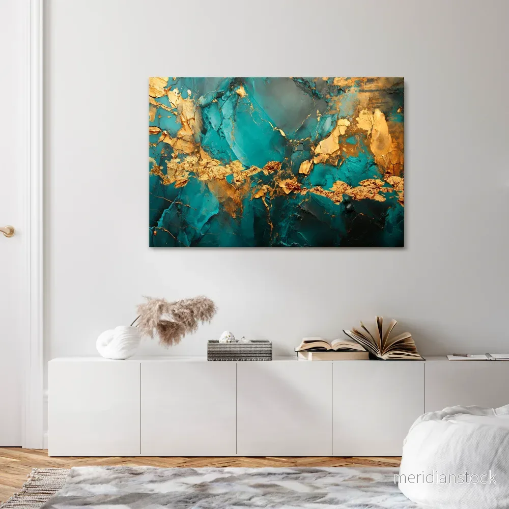 CELESTIAL GOLDRUSH Horizontal Canvas Print - Bild 2