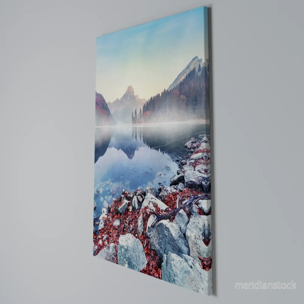 TRANQUIL WATERSCAPE Vertical Canvas Print - Bild 3
