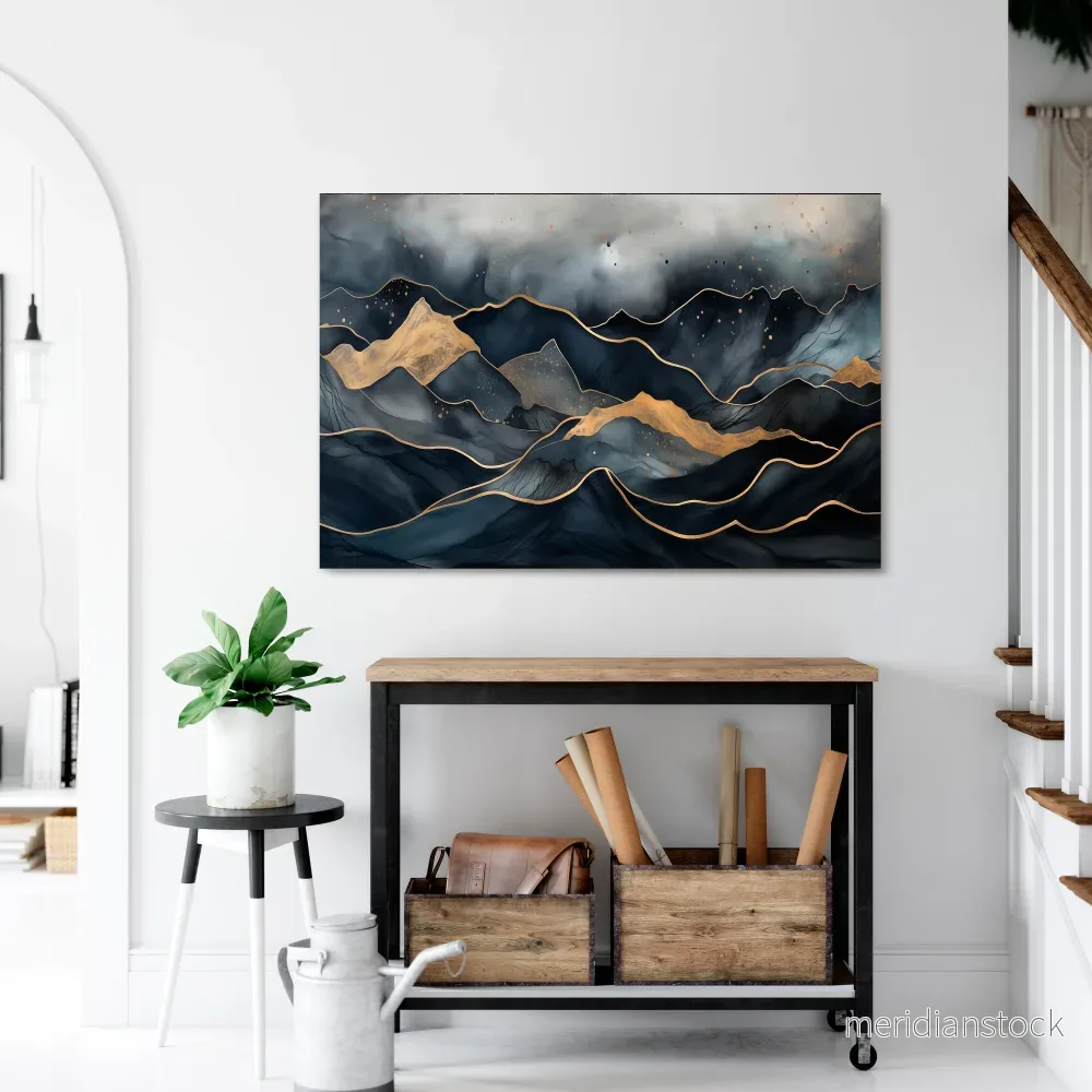 GOLDEN SUMMIT SERENITY Horizontal Canvas Print - Bild 2