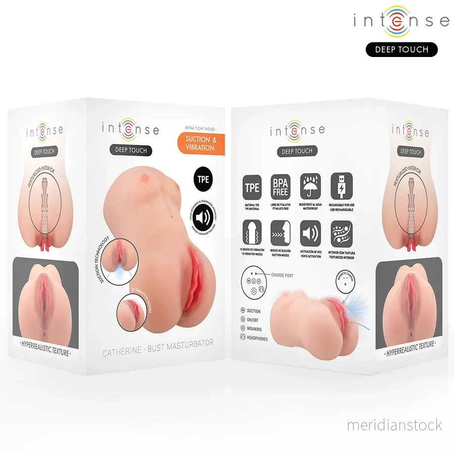 INTENSE DEEP TOUCH - CATHERINE VIBRATOR & SUCTION MASTURBATOR WITH VOICE - Bild 3