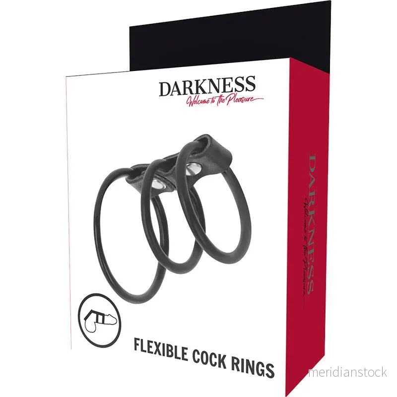 DARKNESS - SET OF 3 FLEXIBLE PENIS RINGS - Bild 2
