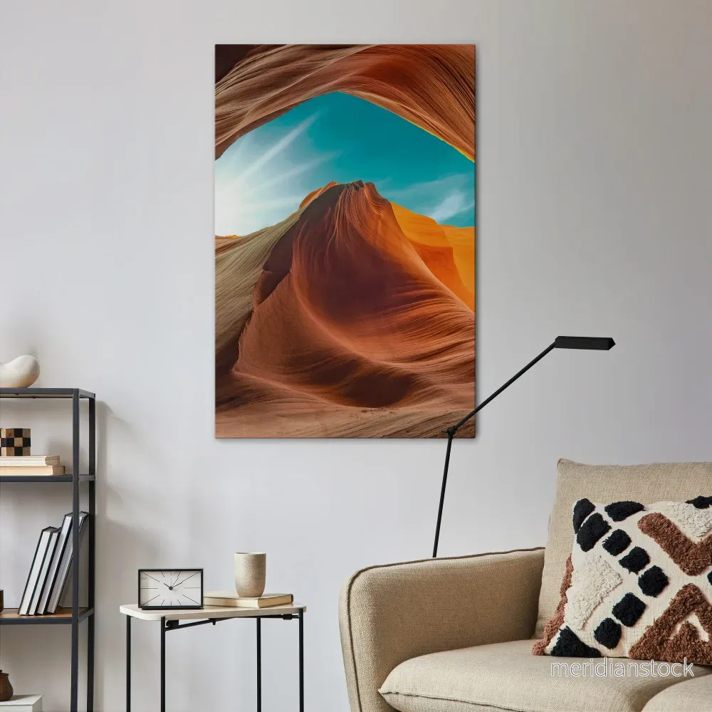 THE CANYON'S WHISPER Vertical Canvas Print - Bild 2