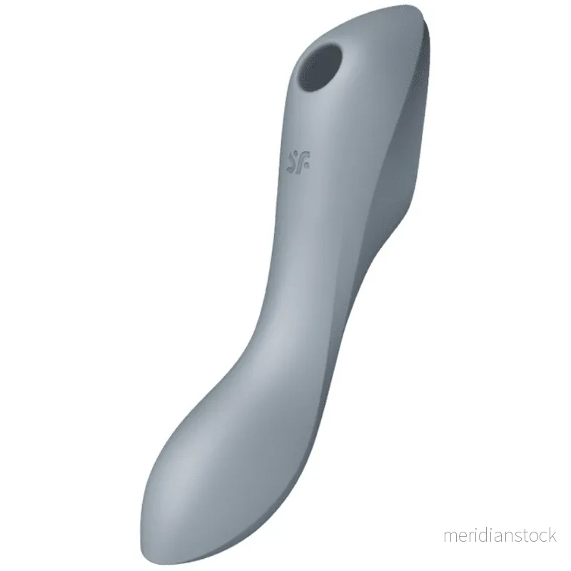 SATISFYER - CURVY TRINITY 3 AIR PULSE VIBRATOR GREY - Bild 2